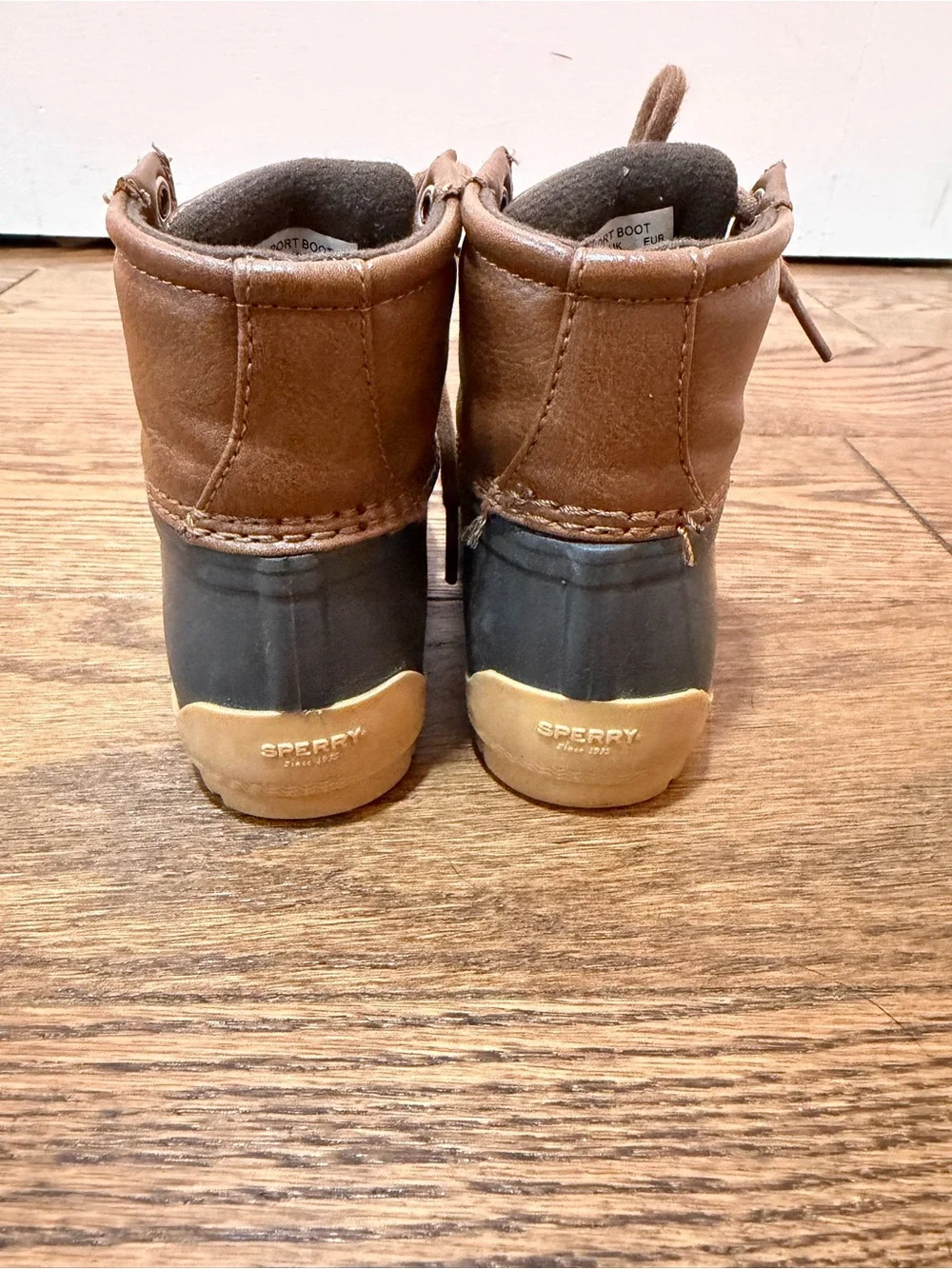 Sperry Toddler Brown and Gray Duck Boots